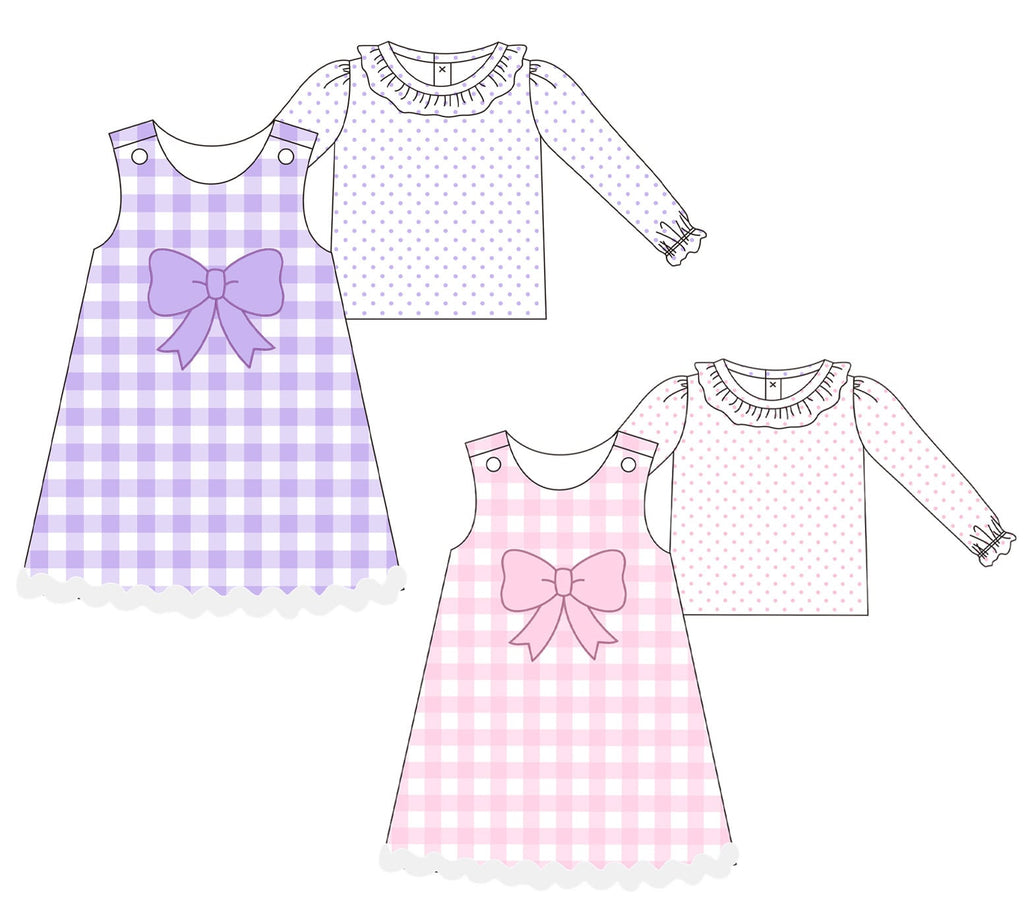 Gingham Bow Jumpers