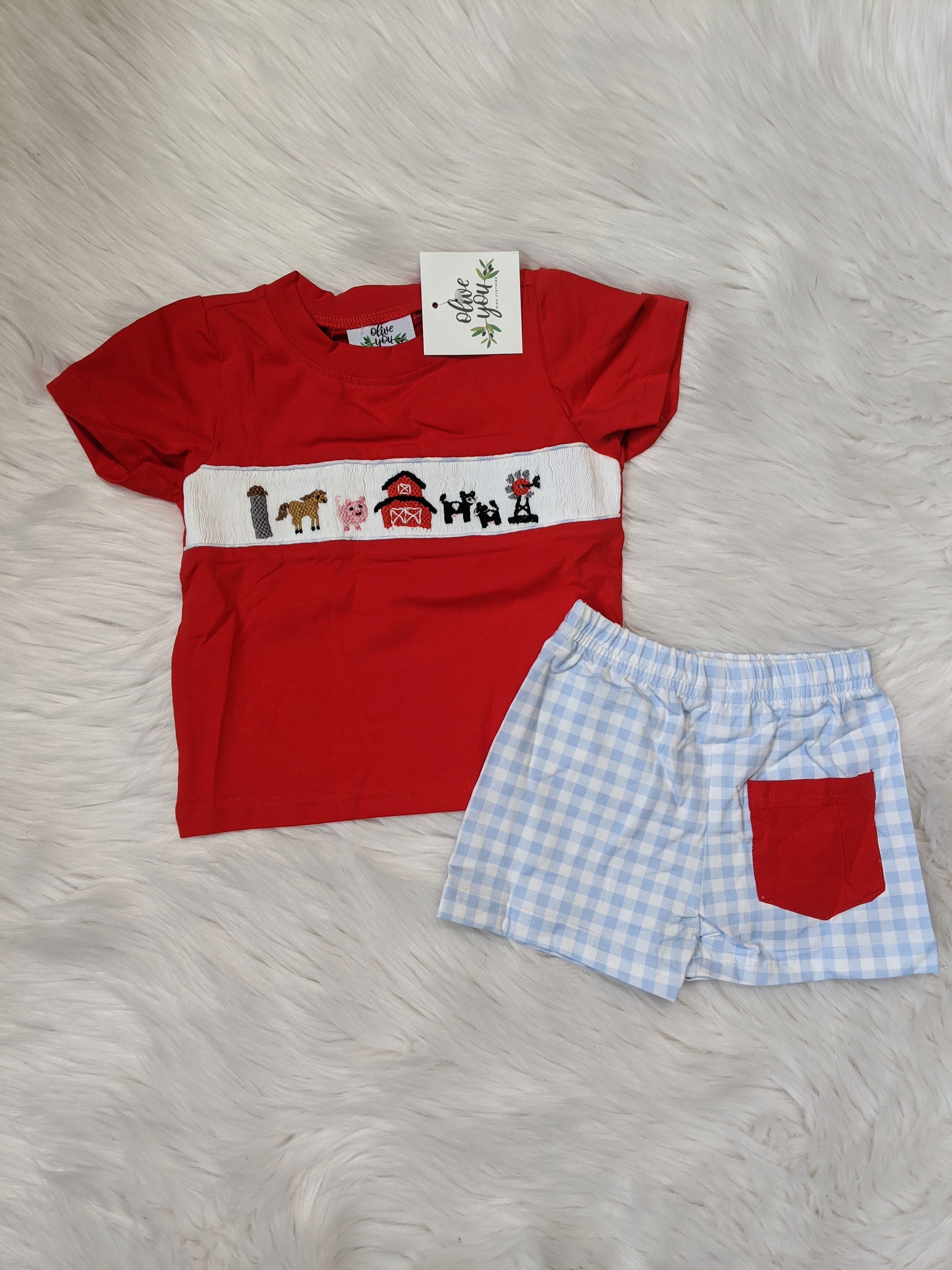 Farm Smocked Short Set