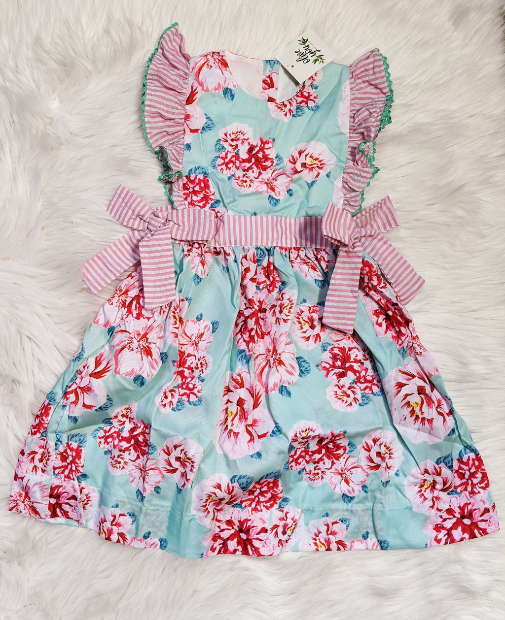 Floral & Seersucker Dress