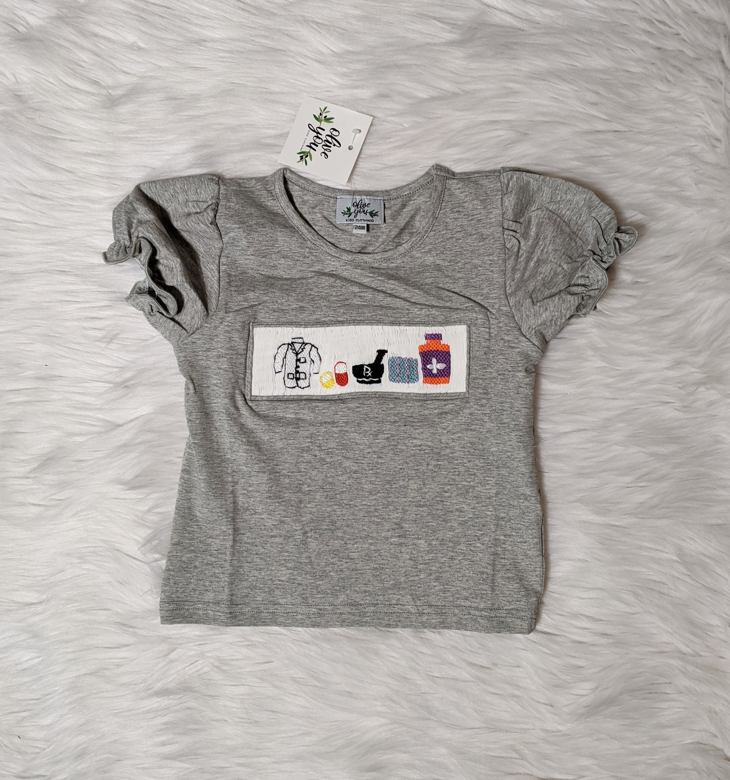 Pharmacy Smocked Girls Shirt