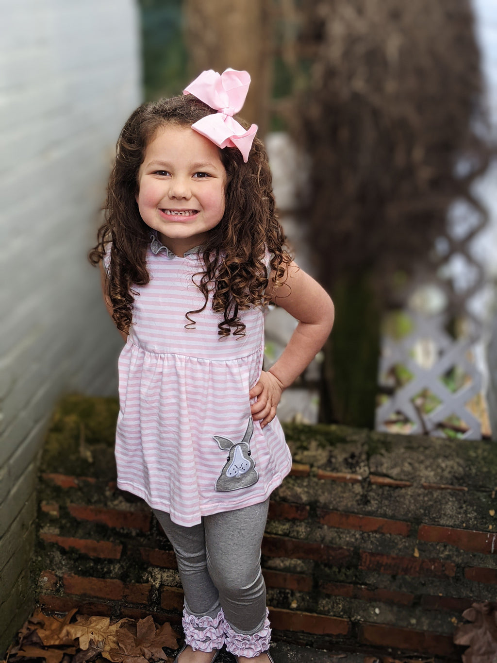 Hooded Bunny Ears Girls Set