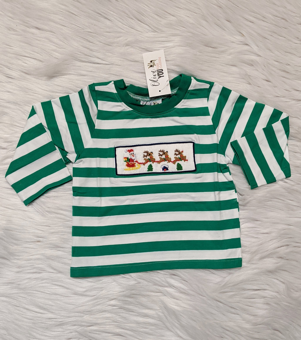 Up on the Rooftop Smocked Boys Shirt