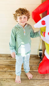 Sage Hooded Boys Jogger Set
