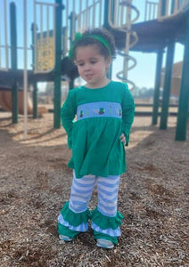 Mallard Duck Smocked Girl Set