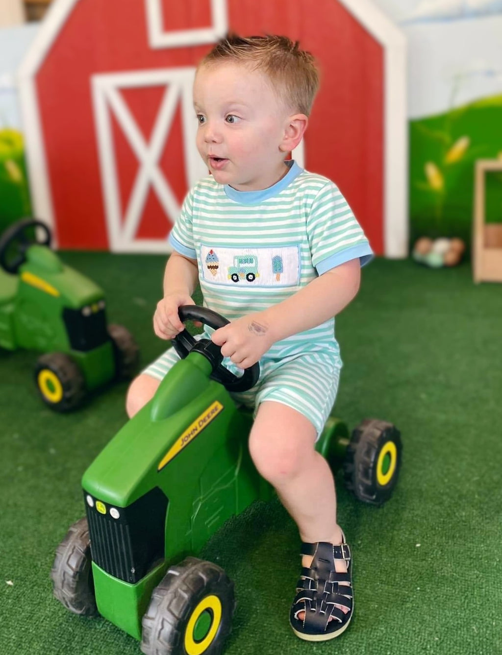 Ice Cream Truck Smocked Romper