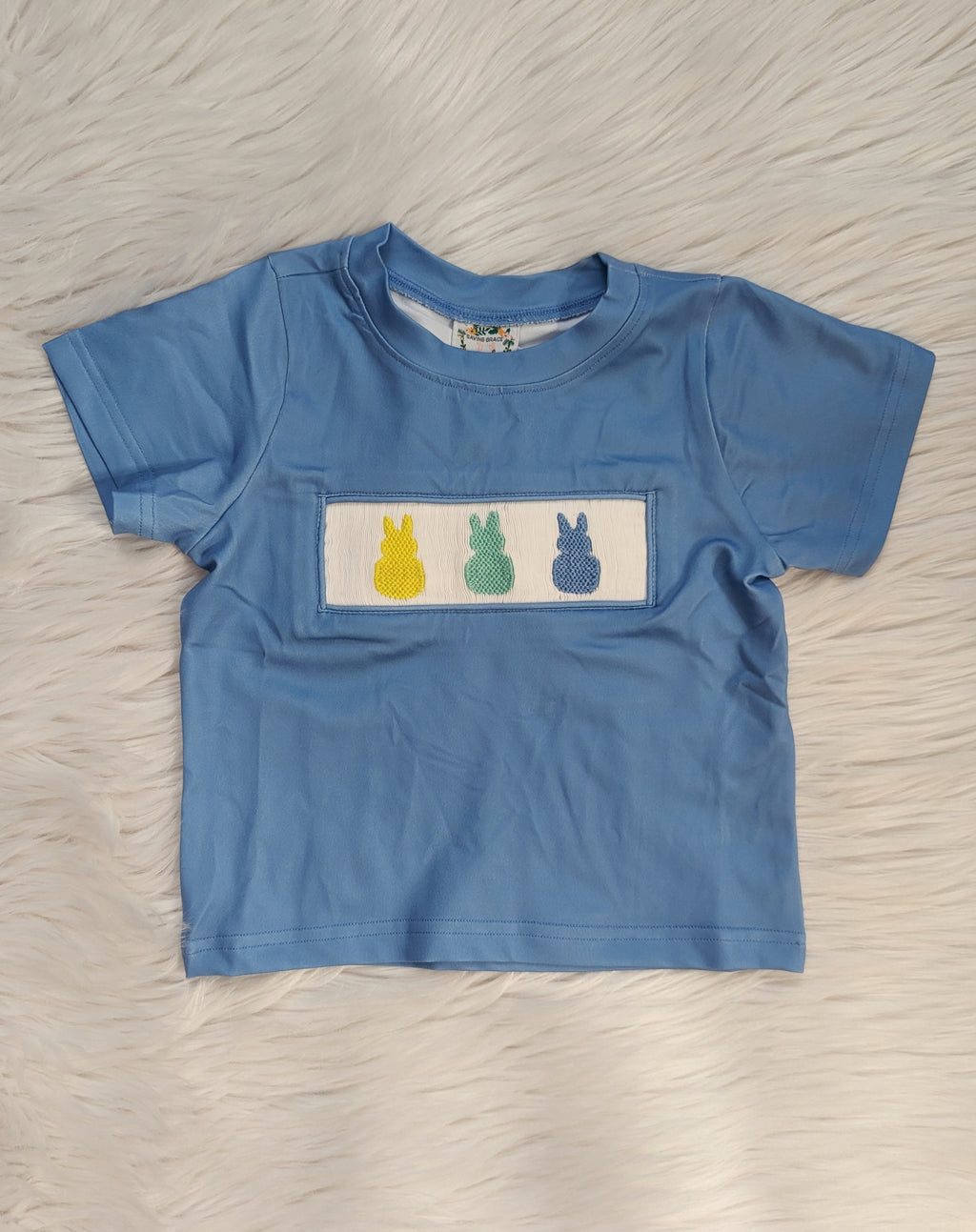 Peeps Bunny Smocked Boy Shirt