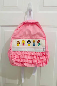 Princess Smocked Ruffle Backpack