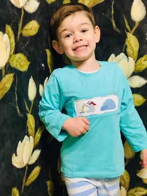 Ice Fishing Smocked Pant Set