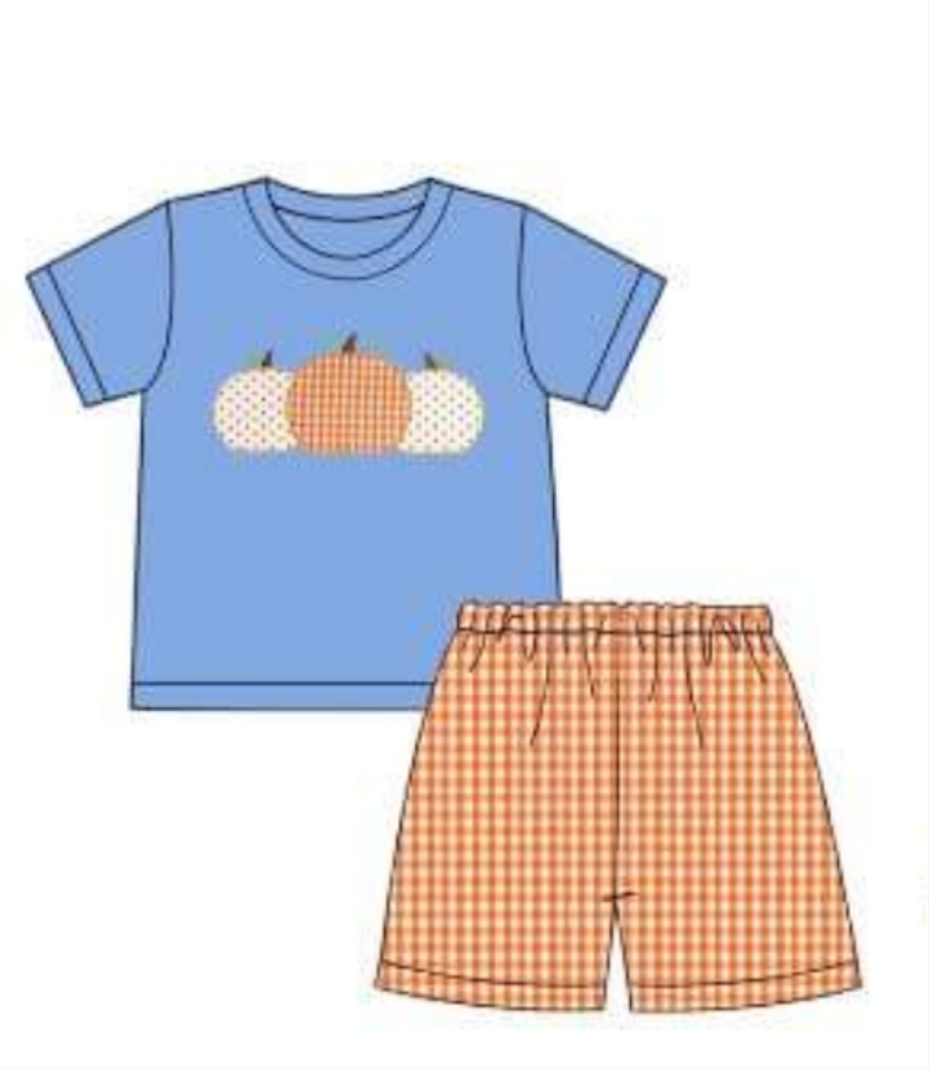 Blue Pumpkin Trio Boy Short Set
