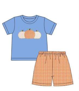 Blue Pumpkin Trio Boy Short Set
