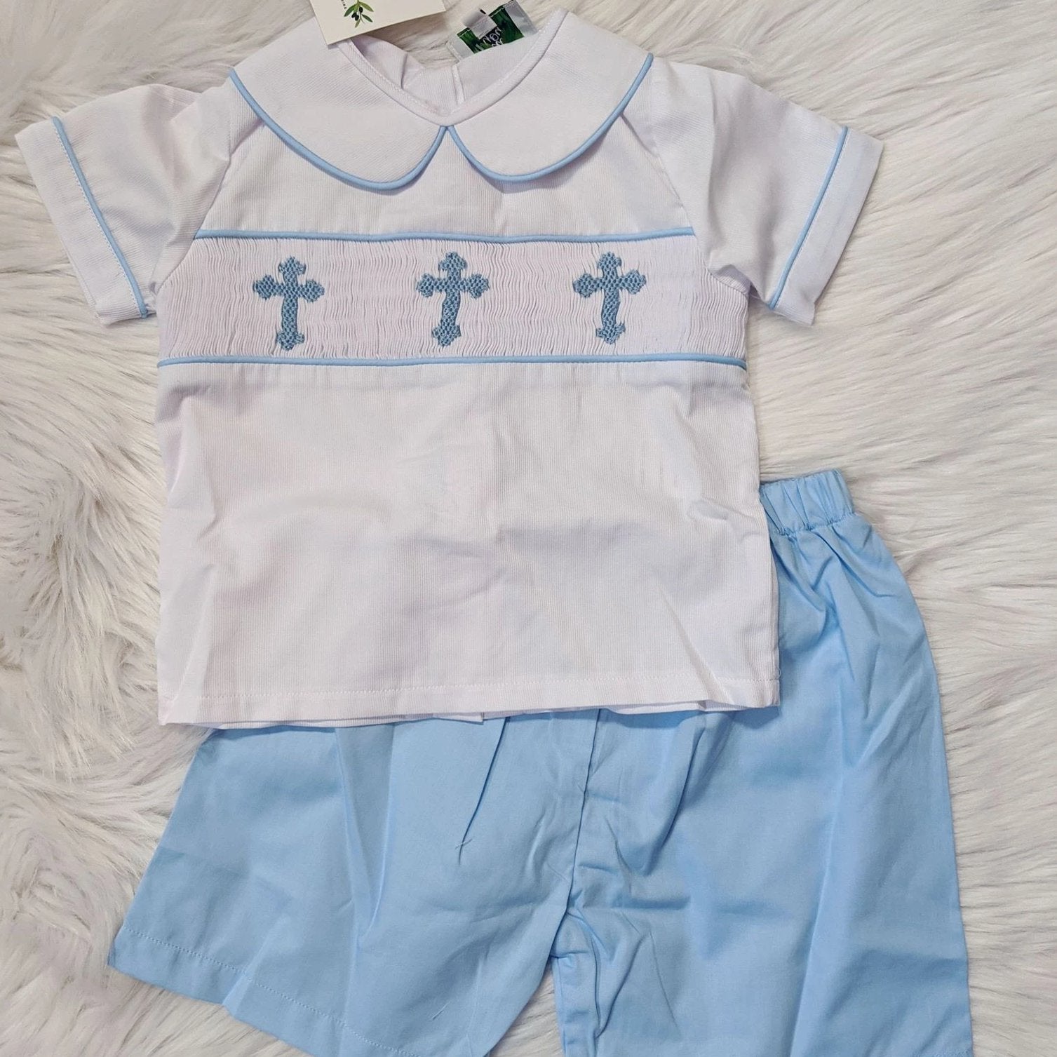 Cross Smocked Set