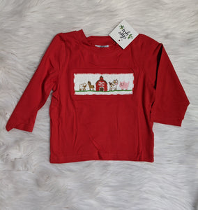 Red Barn Farm Smocked Shirt