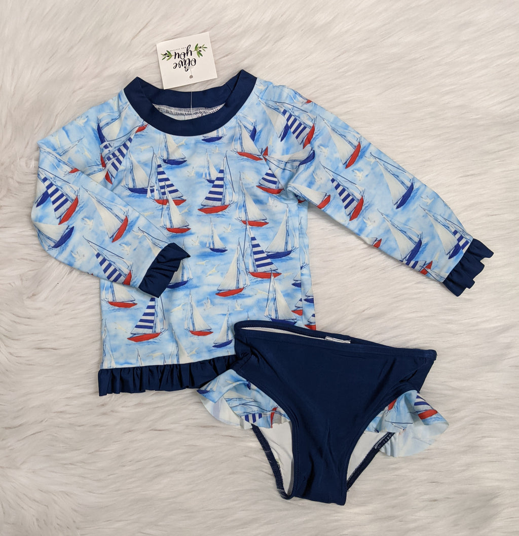 Girls Rashguard Swim Set