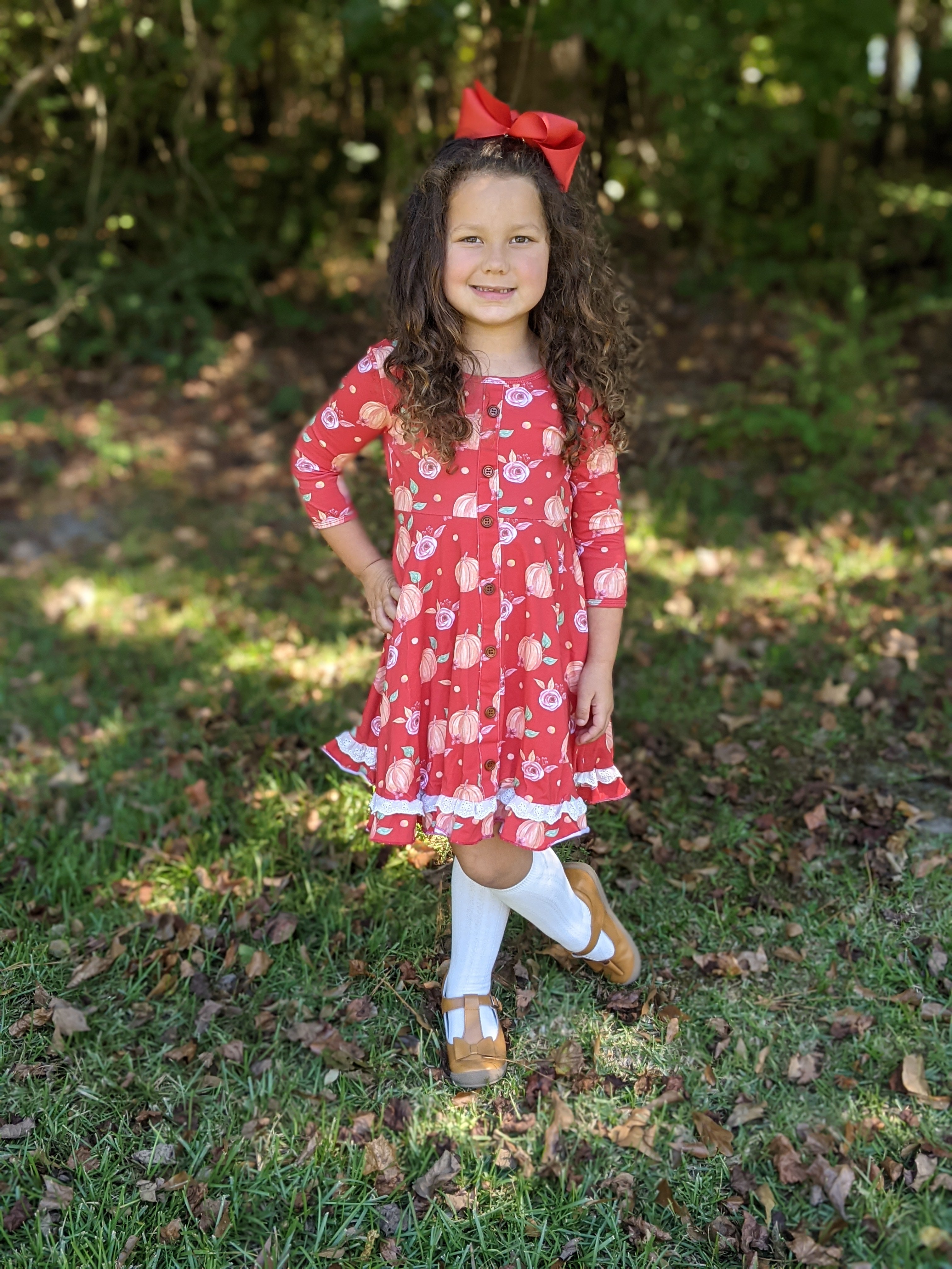 Floral Pumpkin Dress