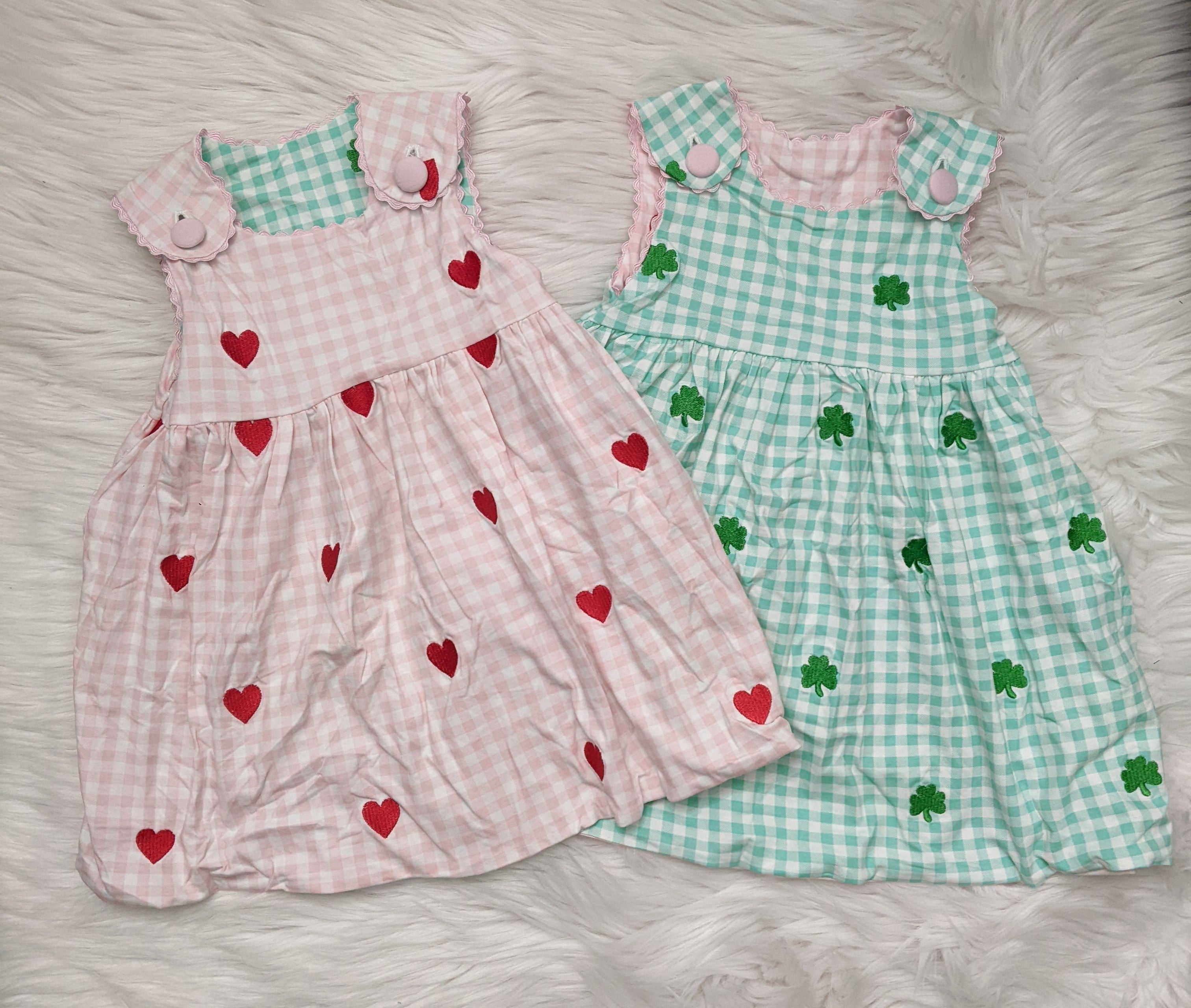 Reversible Heart Shamrock Jumper Dress