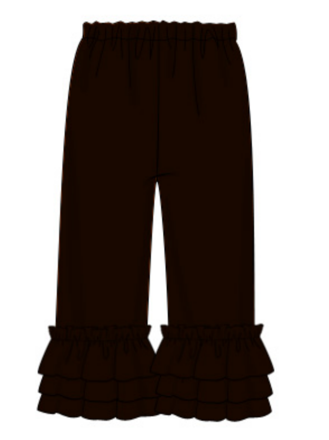 Black Ruffle Pants