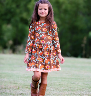 Fall Floral Dress