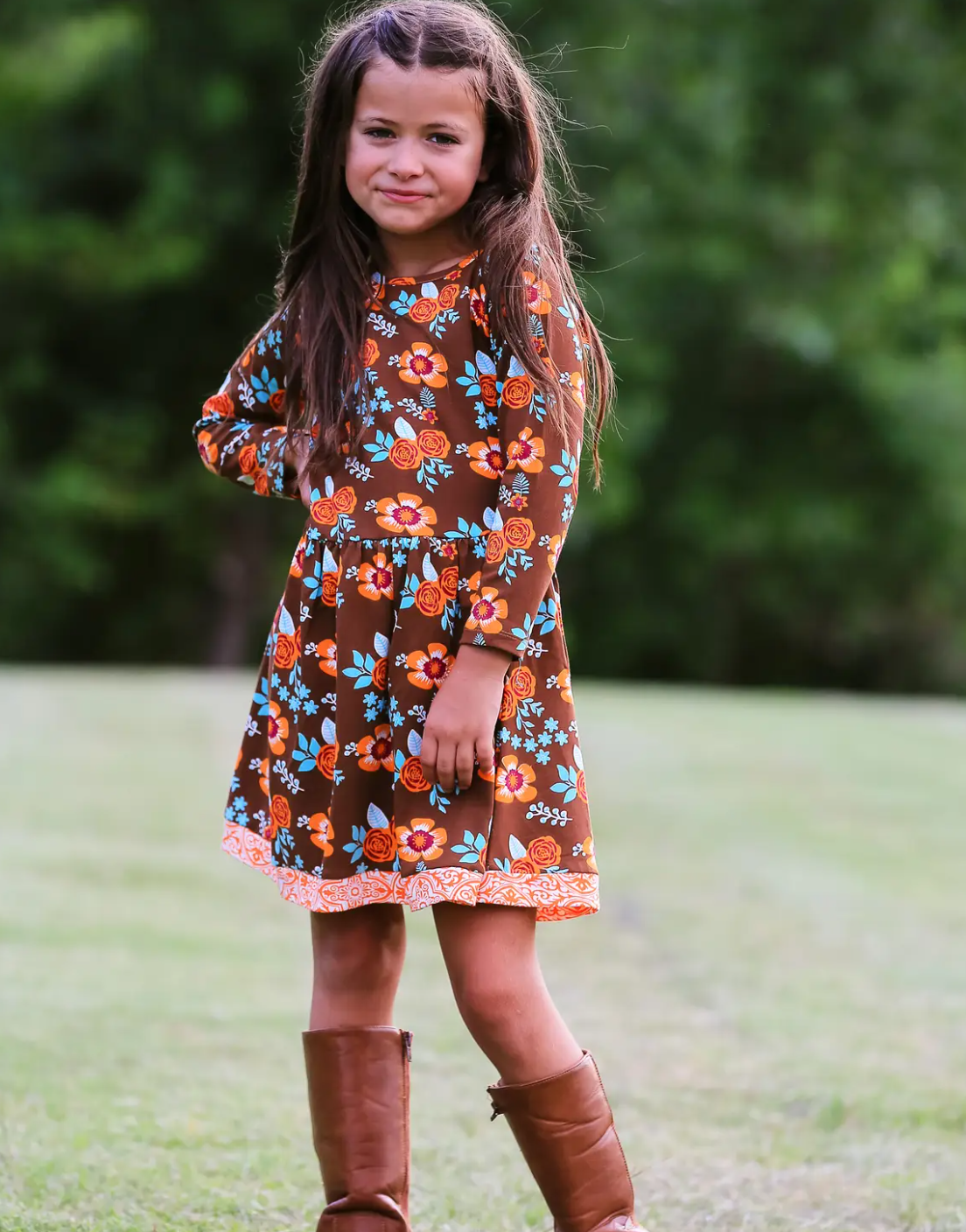 Fall Floral Dress