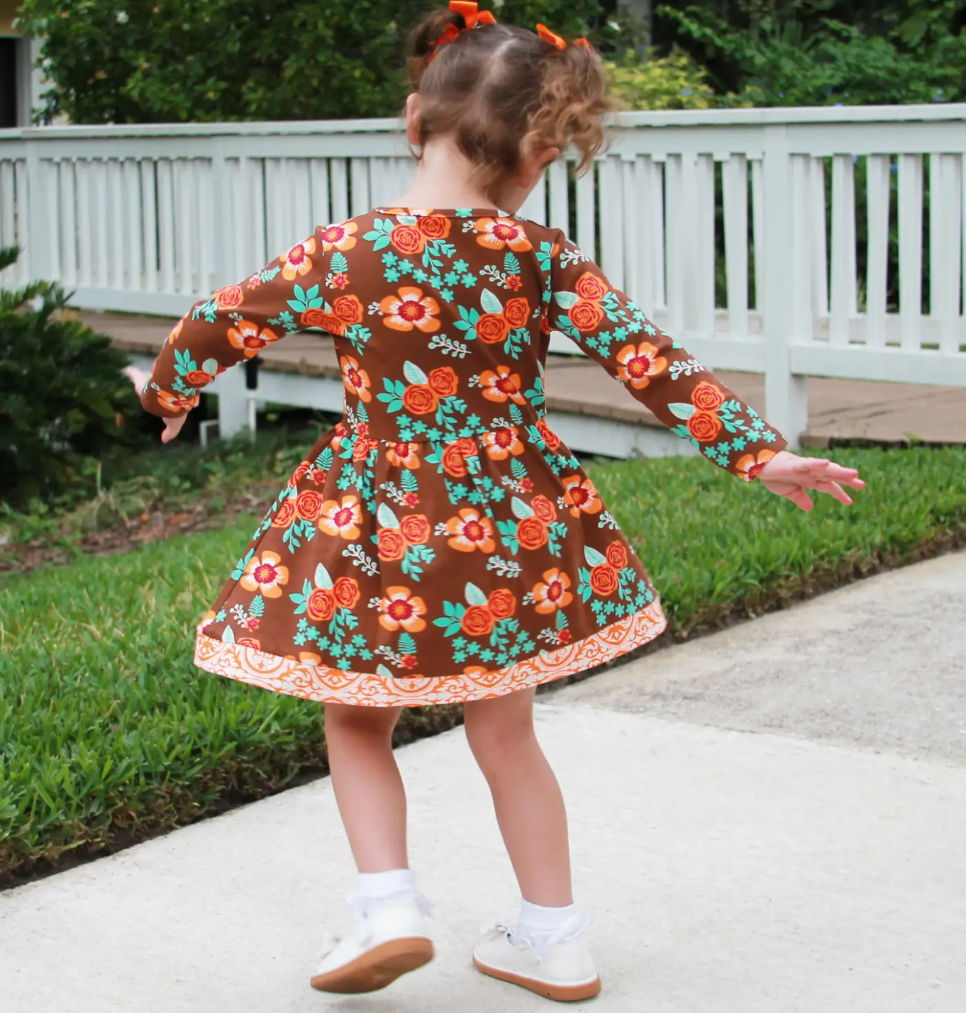 Fall Floral Dress