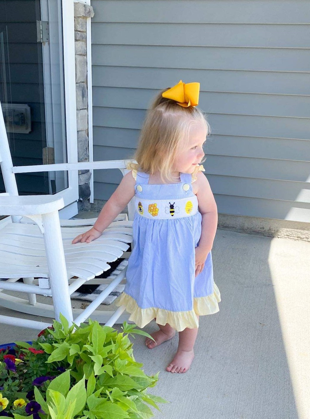 Honey Bee Smocked Dress